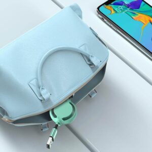 Macaron Retractable 3 in 1 USB Charging Cable - Image 5